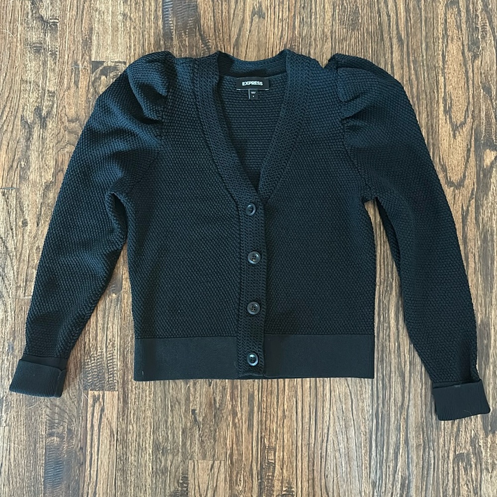 Express Textured Cardigan Sweater
